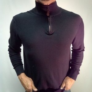 Designer Sweater Savile Row London V-neck Zipper